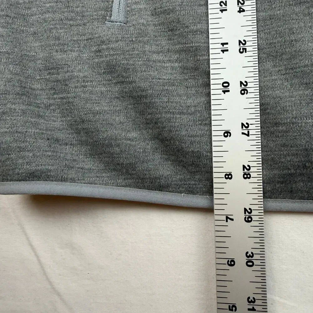 The North Face Mens XXL Gray Snap Pullover Fleece Jacket